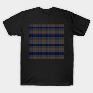 Dark Academia Aesthetic Calan 2 Hand Drawn Textured Plaid Pattern T-Shirt